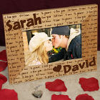 I Love You Personalized Wood Picture Frame